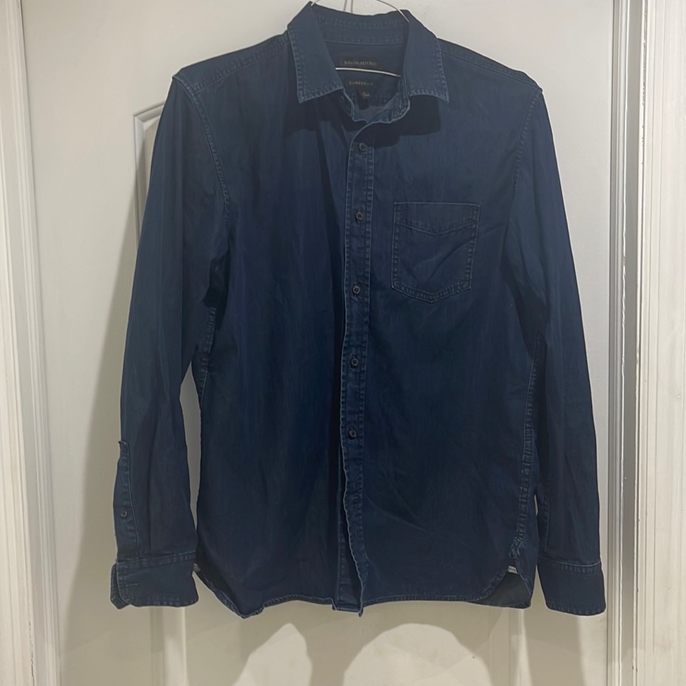 Banana Republic Blue Denim Shit